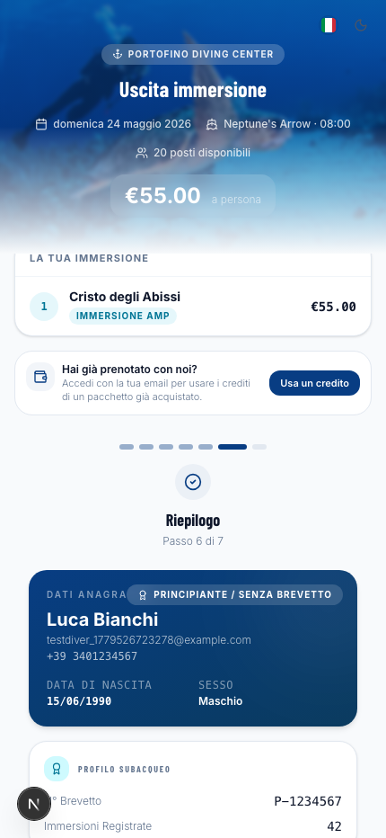 Step 6 — Riepilogo