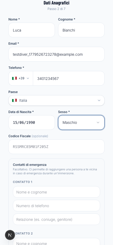 Step 2 — Personal details