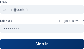 DiveManager login page